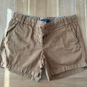 J. Crew dark khaki shorts